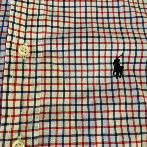 Ralph Lauren Polo Red white blue oxford size L Boys 14-16 - Picture 4 of 6